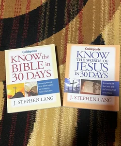 2 books -know Jesus and Know the Bible in 30 Days