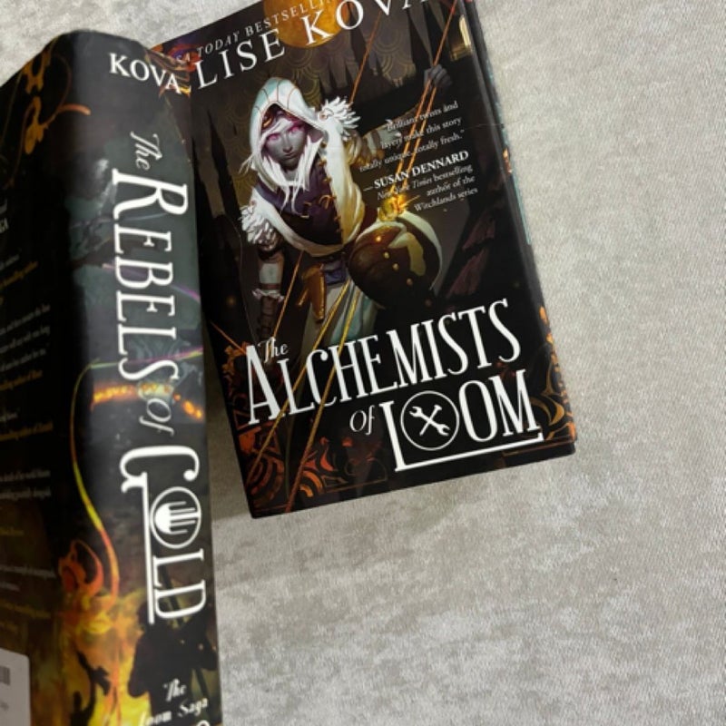 Alchemists of loom,  dragons of nova, rebels of gold  