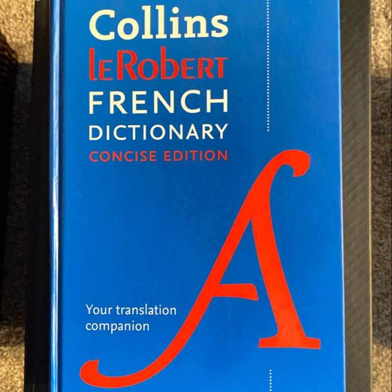 Collins Robert French Dictionary Concise Edition