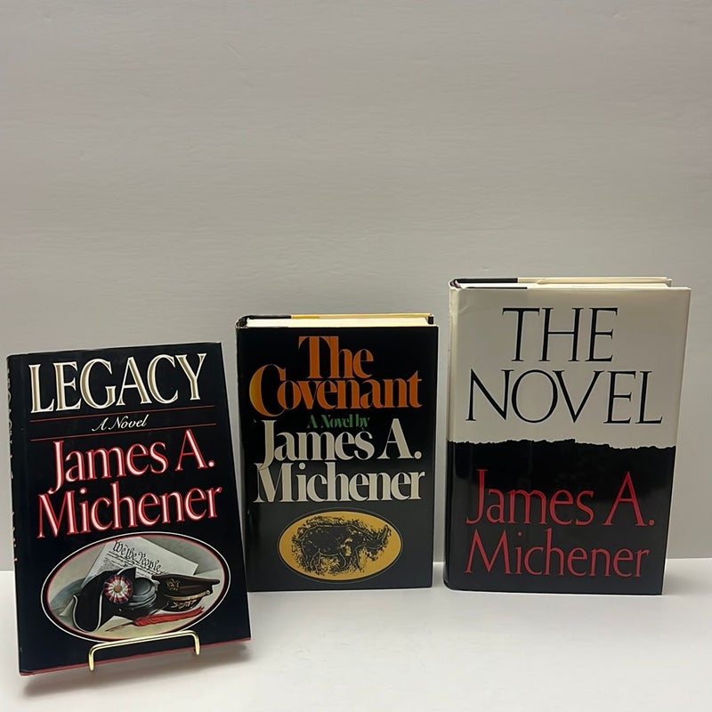 James Michener (3 Book) Bundle: Legacy( 1st EDITION ) , The Covenant, The Novel( 1st EDITION) 
