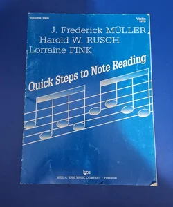 Quick Steps to Note Reading
