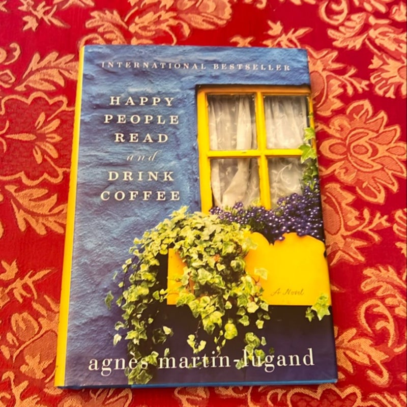 Happy People Read and Drink Coffee