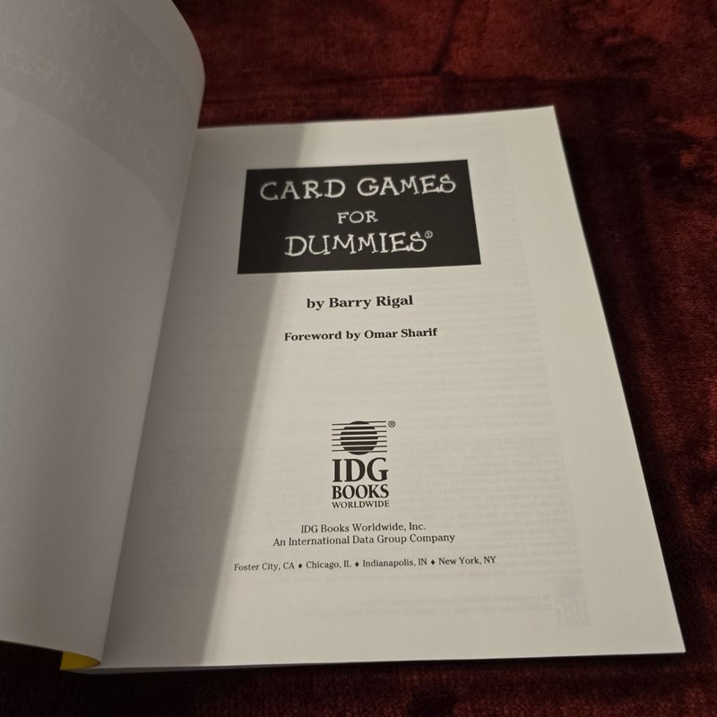 Card Games for Dummies®