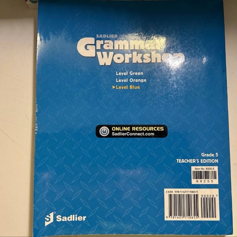 Sadlier Grammar workshop (blue) 