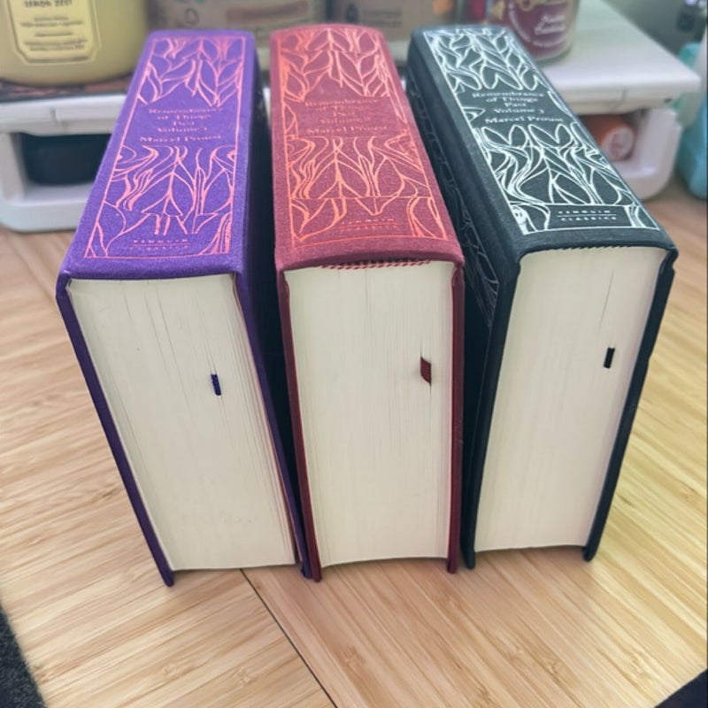 Remembrance of Things Past Volume 1-3. Penguin clothbound