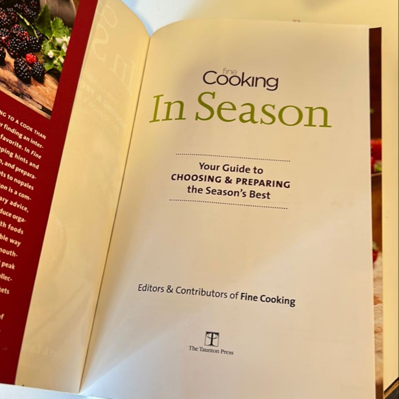 Fine Cooking in Season