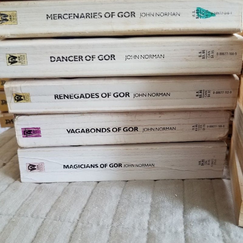 First 25 original Gor books,  paperbacks