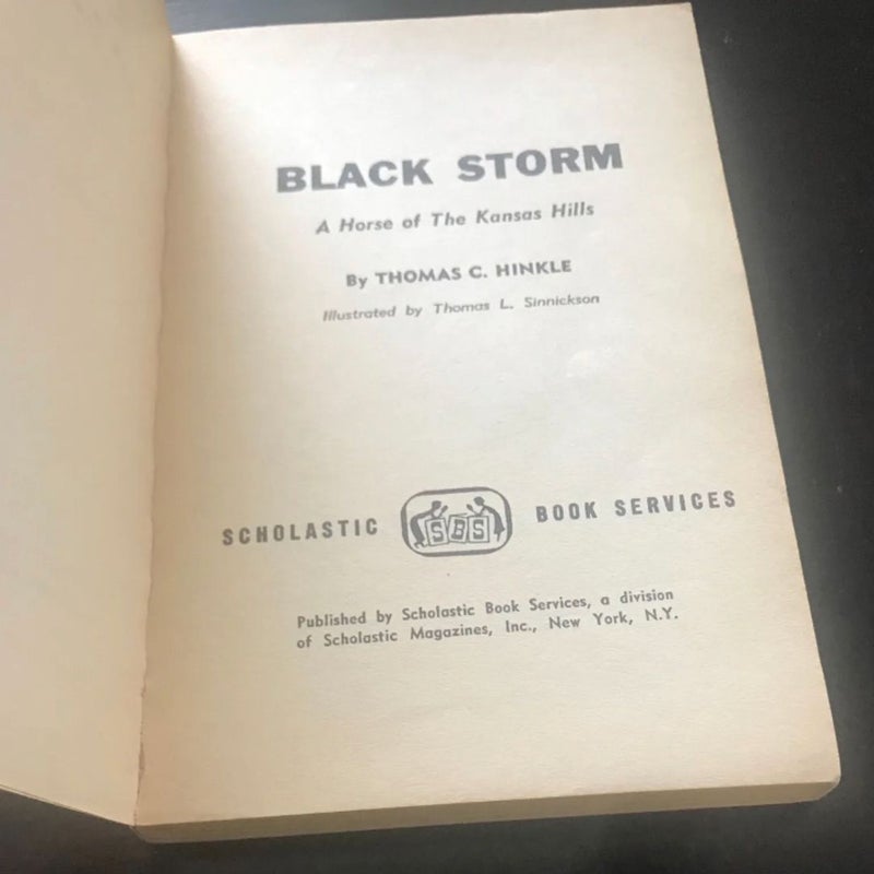 Vintage Paperback Novel 1964 Black Storm By Thomas Hinkle VGC