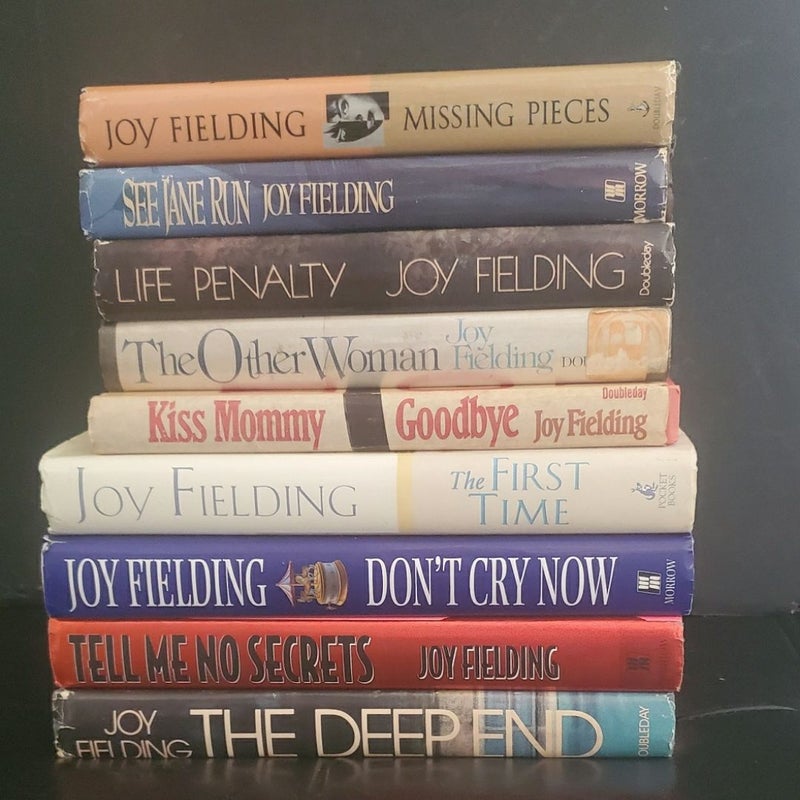 9 Joy Fielding Hardback Thrillers Suspense Books