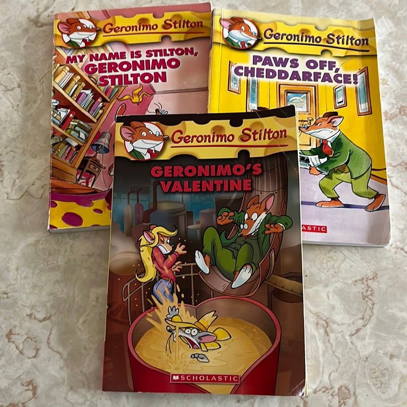 Geronimo Stilton bundle of 3 books 