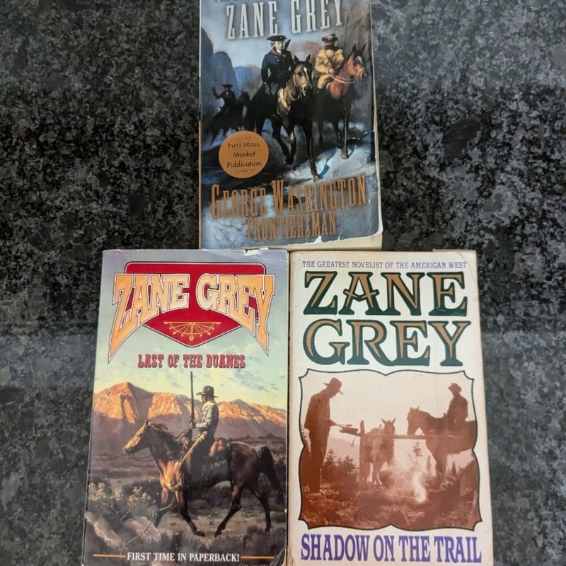 Vintage Lot of 8 Zane Grey Novels + 1 Loren Zane Grey Novel