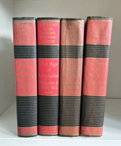 A history of the English speaking people (set of 4) 1956