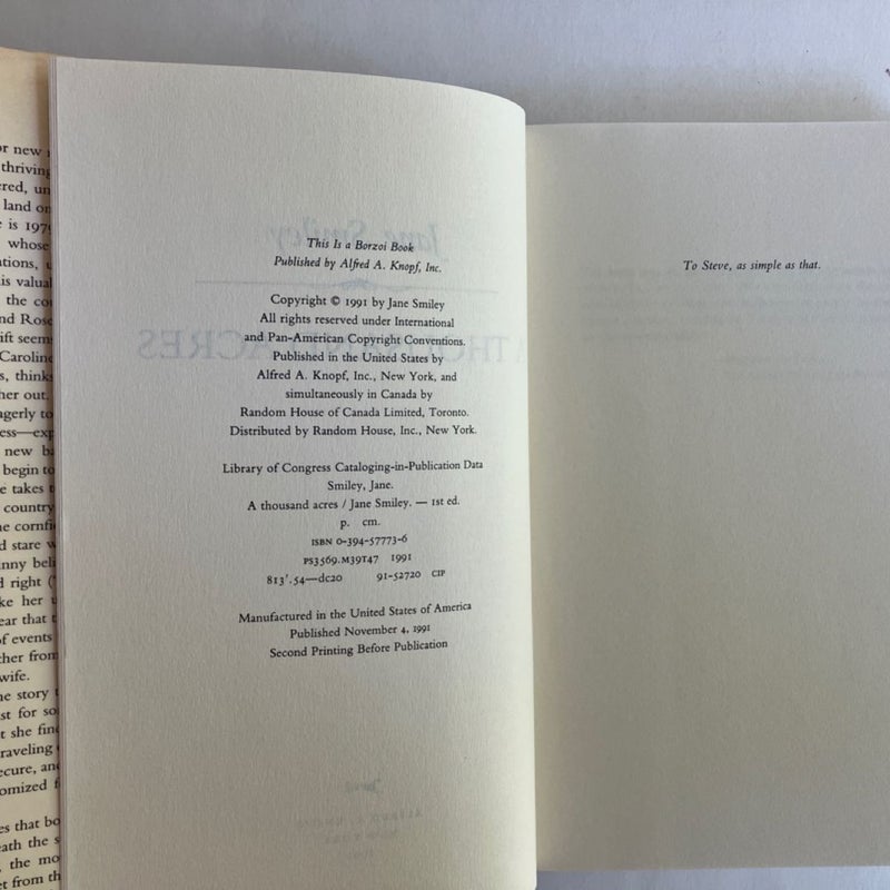 Some Luck (SIGNED); A Thousand Acres