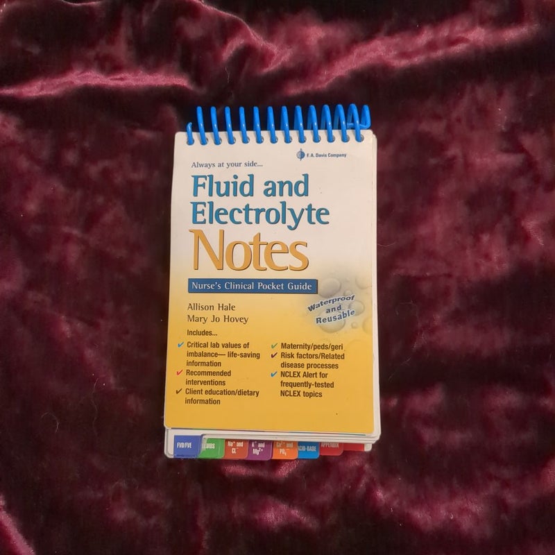 Fluid and Electrolyte Notes