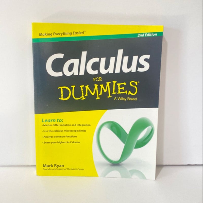 Calculus for Dummies®