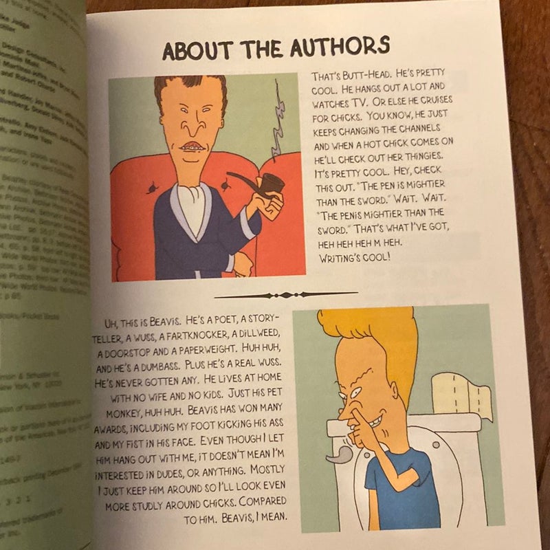 M. T. V. Beavis and Butthead's Ensucklopedia