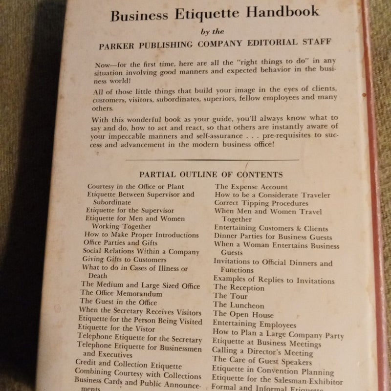 Business Etiquette Handbook 
