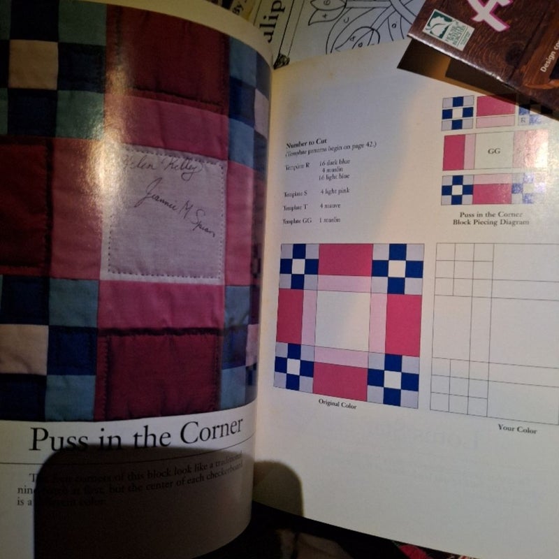 Quilting books with patterns and instructions 
