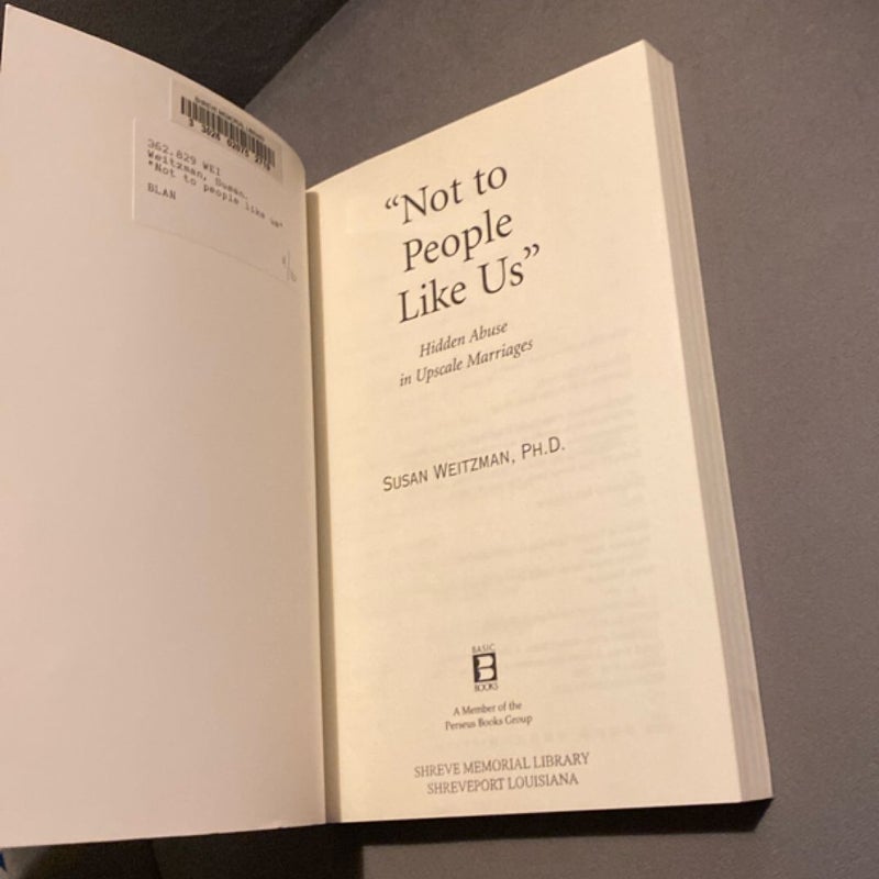 Not to People Like Us