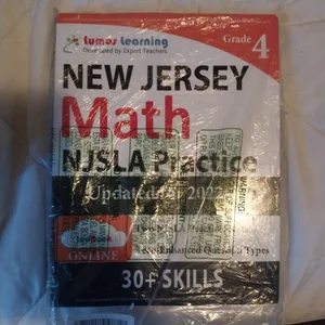 New Jersey Student Learning Assessments (NJSLA) Test Practice: 4th Grade Math Practice Workbook and Full-Length Online Assessments