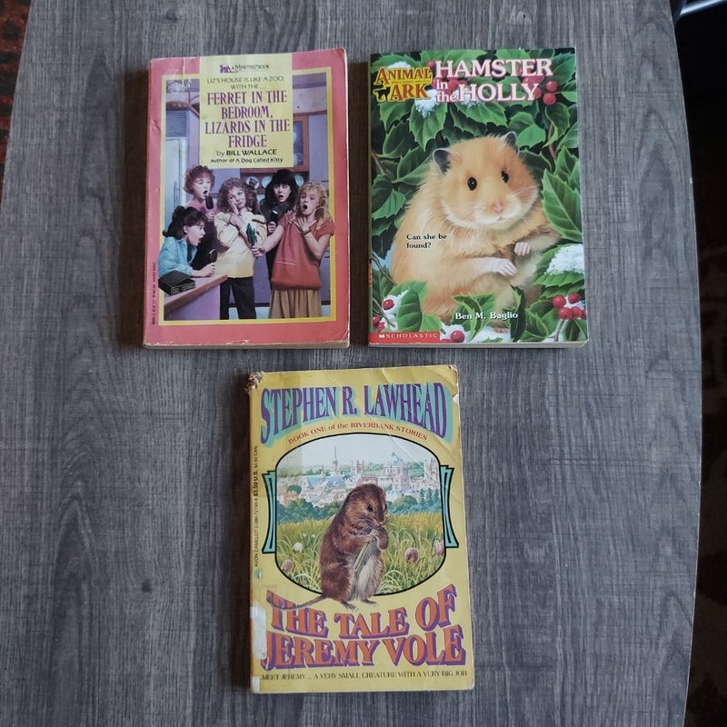 Various animal-themed books