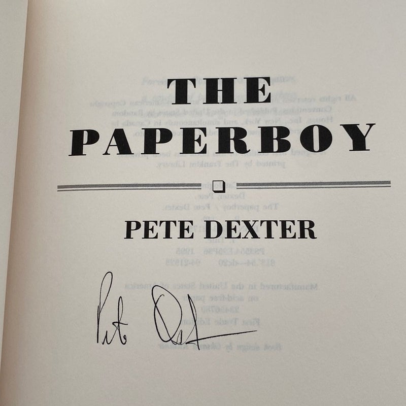 The Paperboy—Signed 