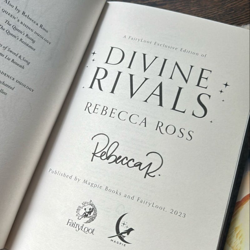 Fairyloot Divine Rivals and Ruthless Vows 