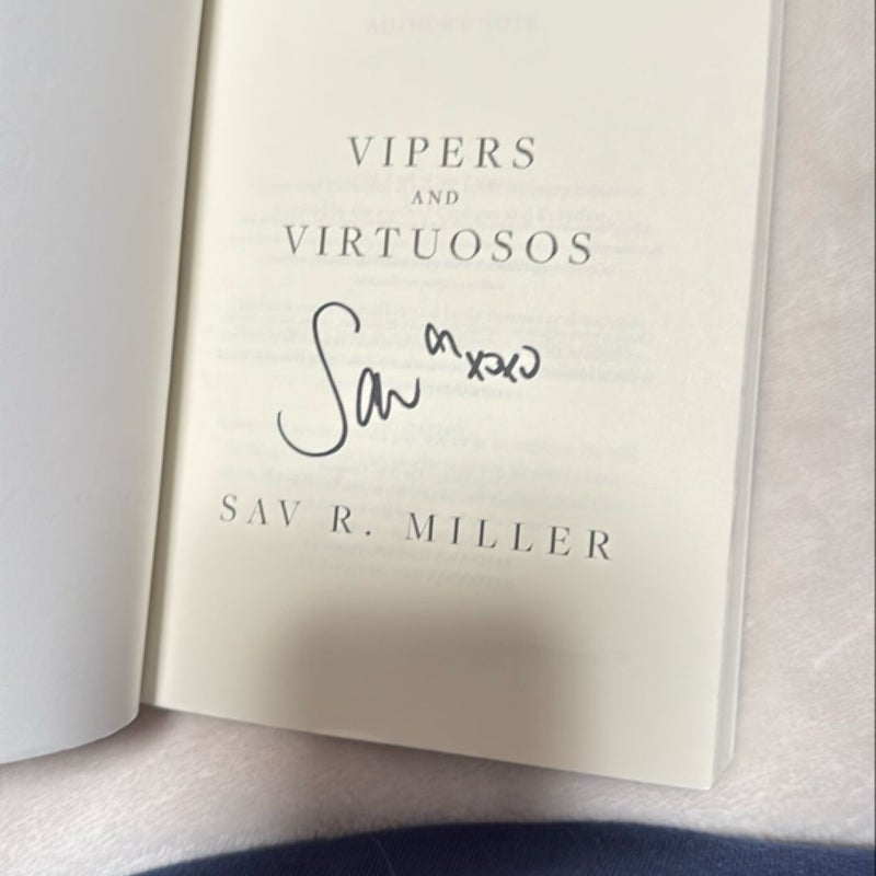 Vipers and Virtuosos SIGNED first edition 