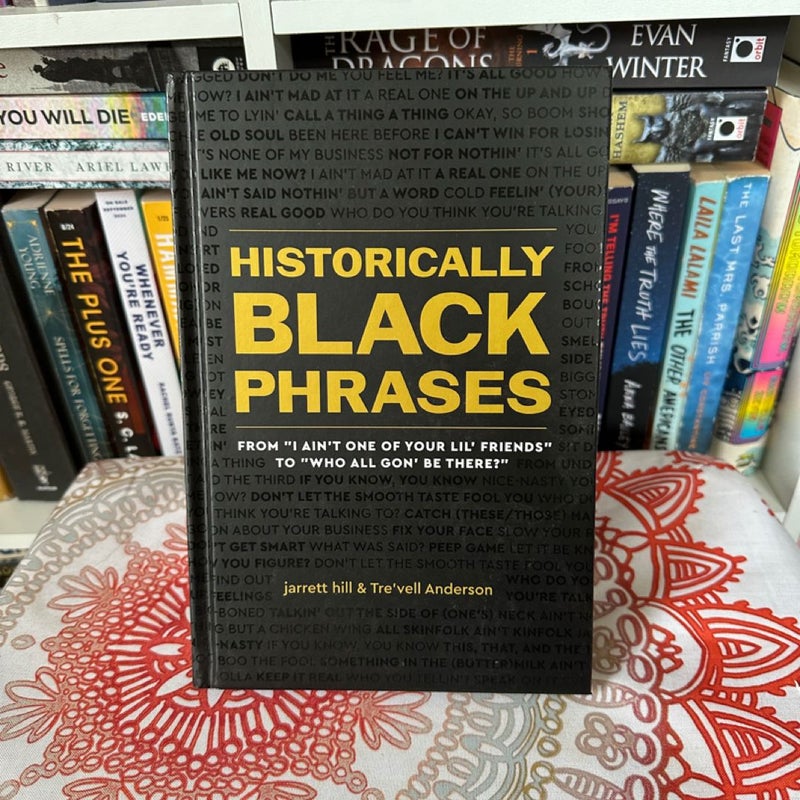 Historically Black Phrases