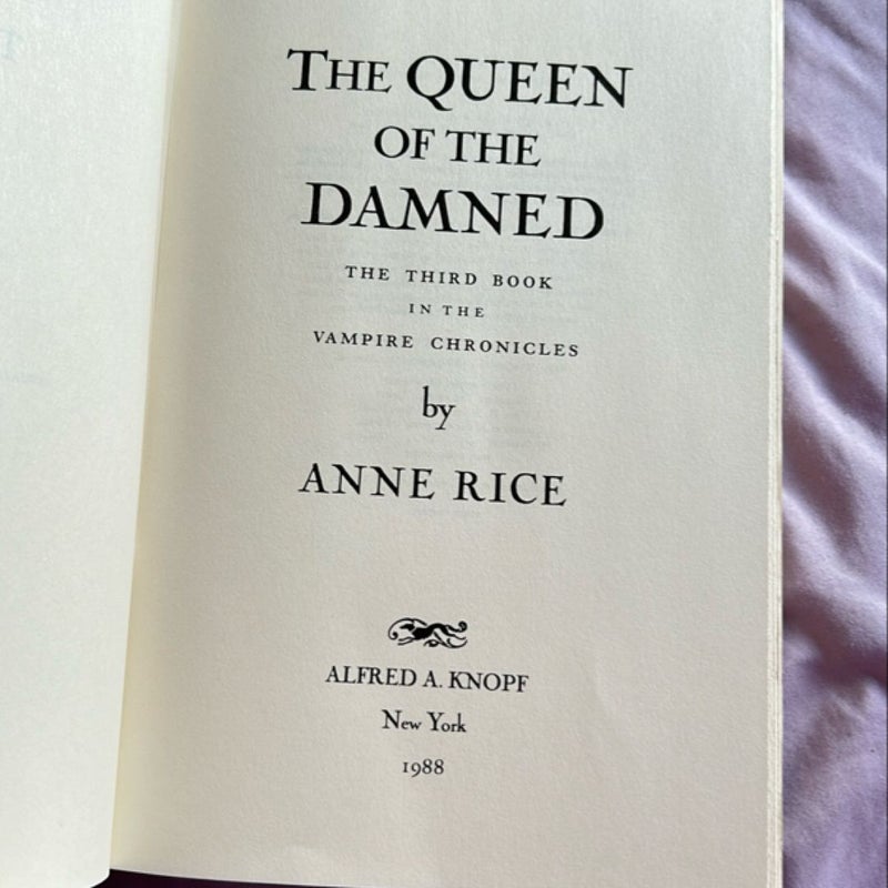 The Queen of the Damned(First edition)