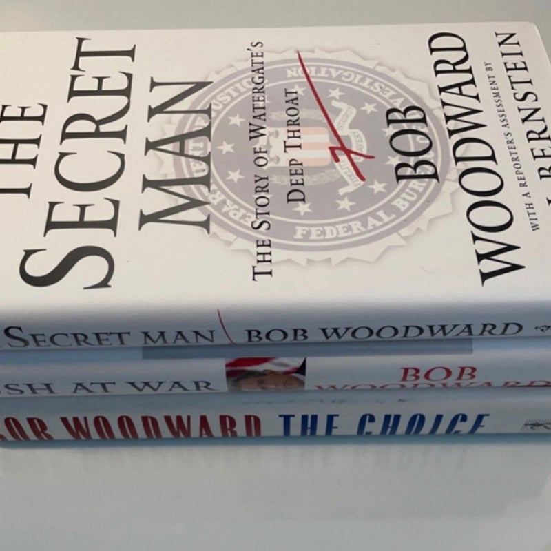 3 Bob Woodward Political History Book about Presidents in Hardcover