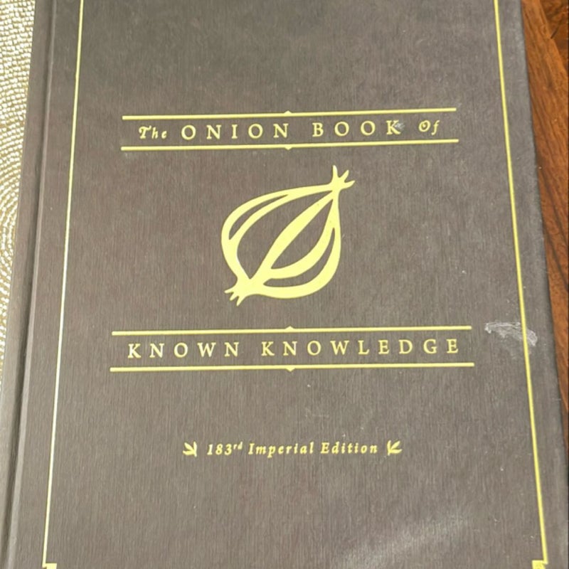 The Onion Book of Known Knowledge