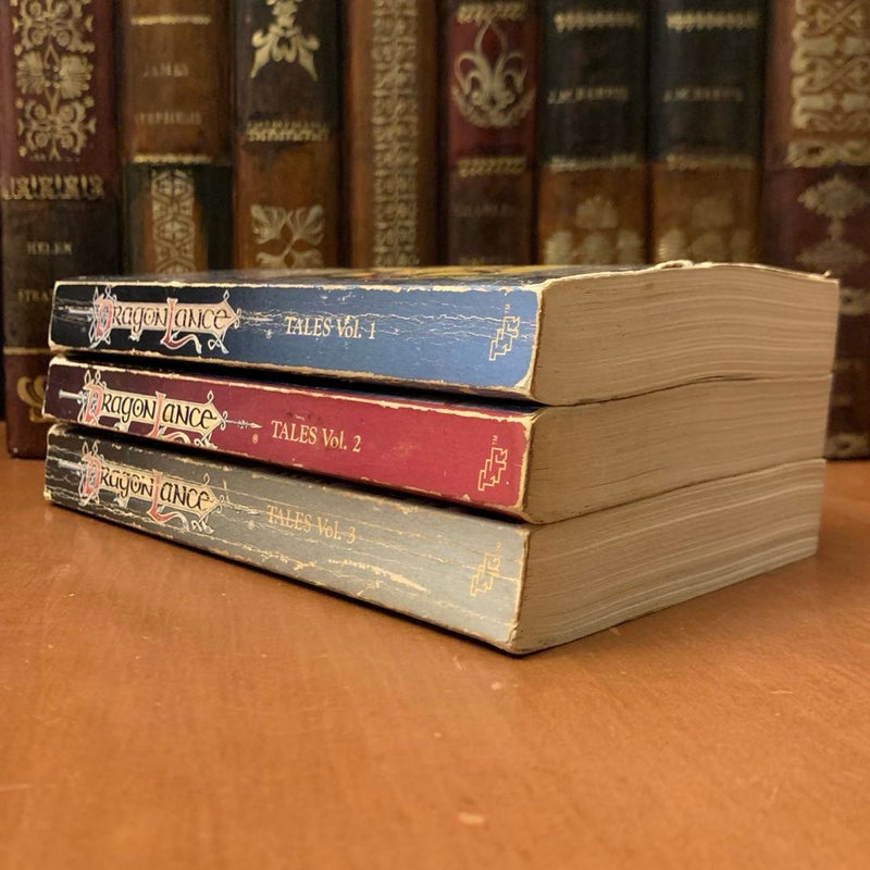 DragonLance: Tales I Trilogy 1-3 Set: The Magic of Krynn, Kender, Gully Dwarves, and Gnomes, Love and War, All First Edition First Printing