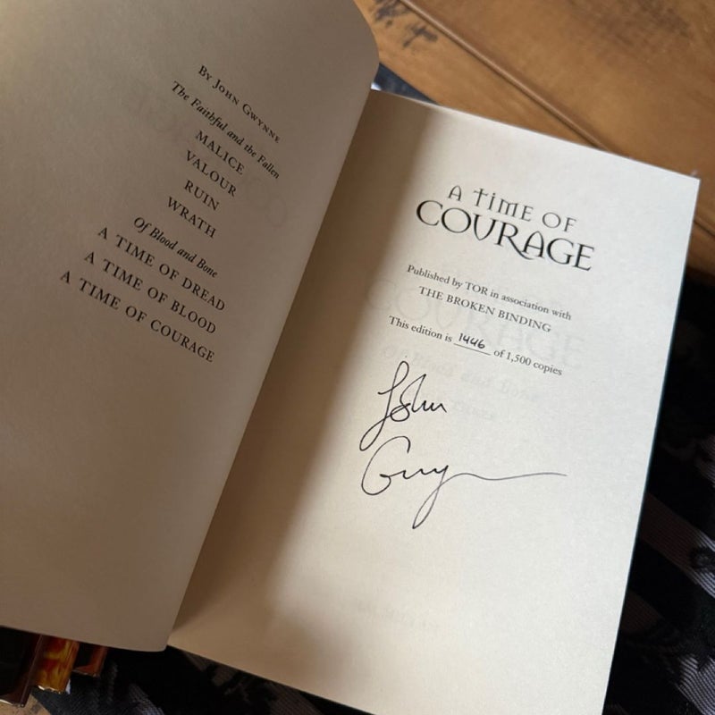 Of Blood And Bone Trilogy TBB Hand Signed