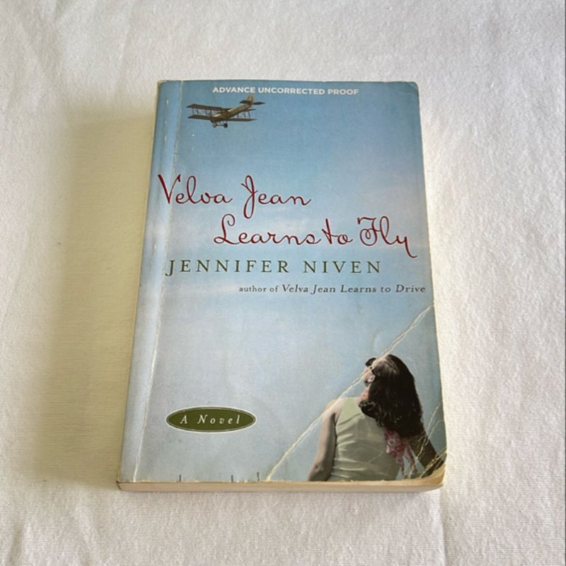 Velva Jean Learns to Fly SIGNED ARC