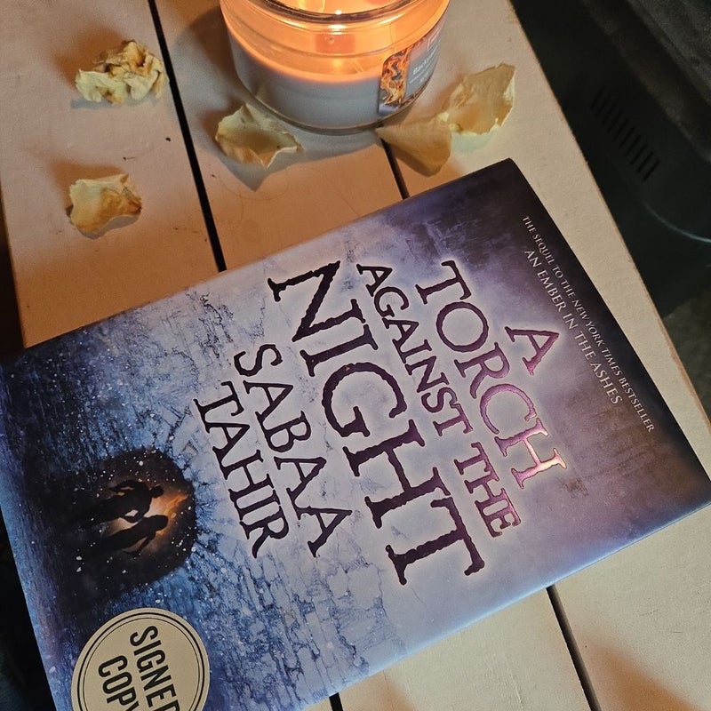 A torch against the night