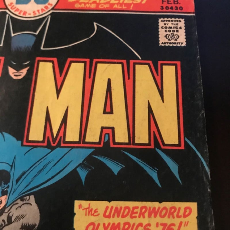 Batman No 272 Vintage Comic 1976 VGC The Masked Manhunter More Than 45 Years Old
