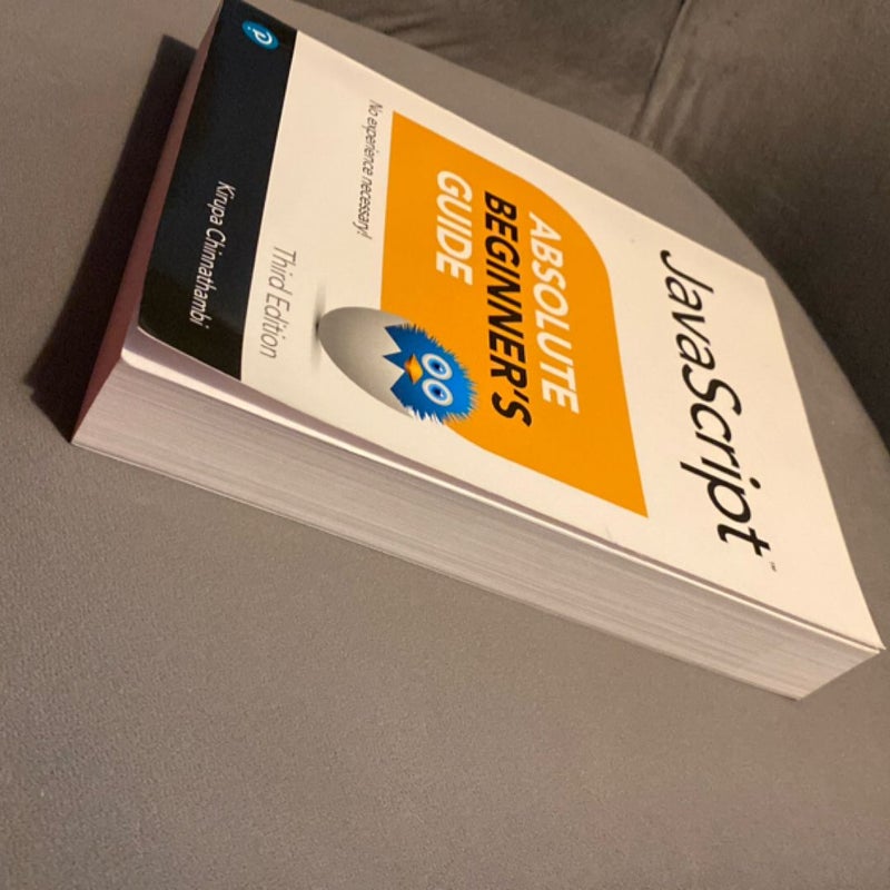 Javascript Absolute Beginner's Guide, Third Edition