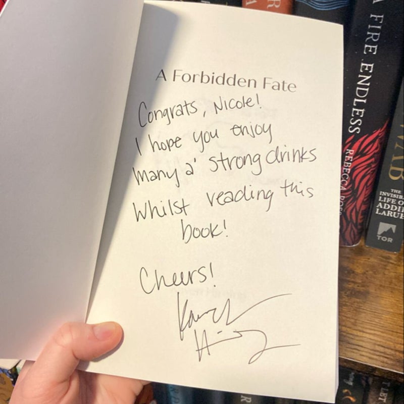 A Forbidden Fate (personalized and signed)