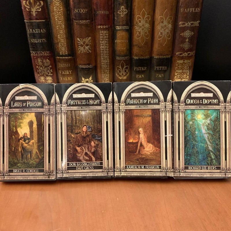 Complete Priests Series 1-4 Set: Lady of Poison, Mistress of the Night, Maiden of Pain, Queen of the Depths, All First Edition First Printing