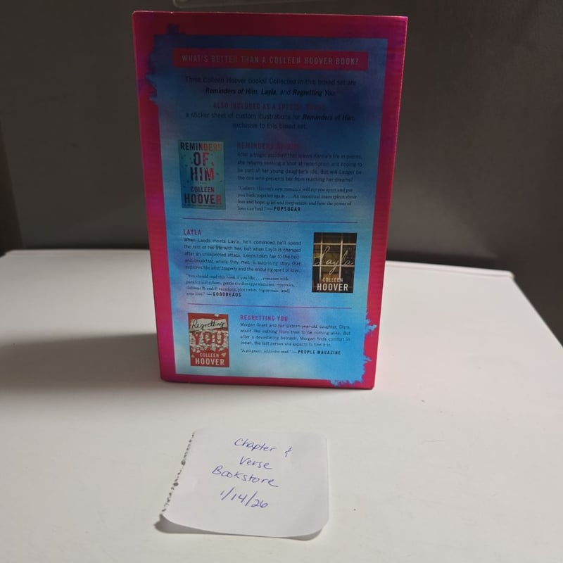 Colleen Hoover 3-Book Boxed Set: Reminders of Him, Layla, Regretting You