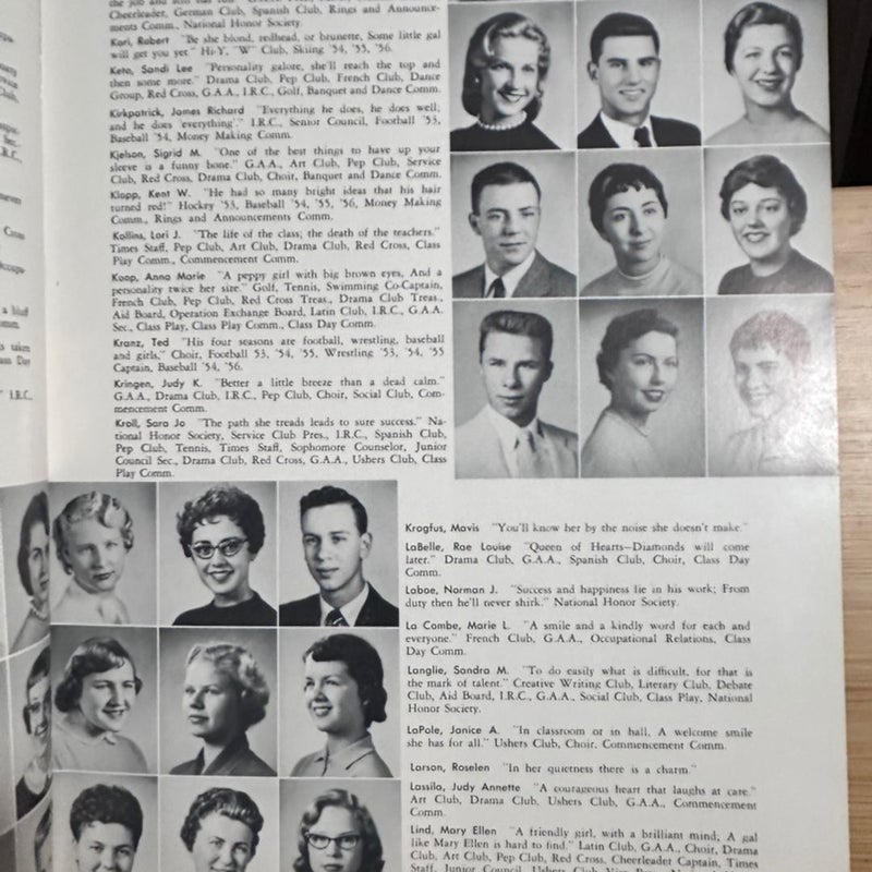 1956 West High School Yearbook Annual Minneapolis Minnesota MN