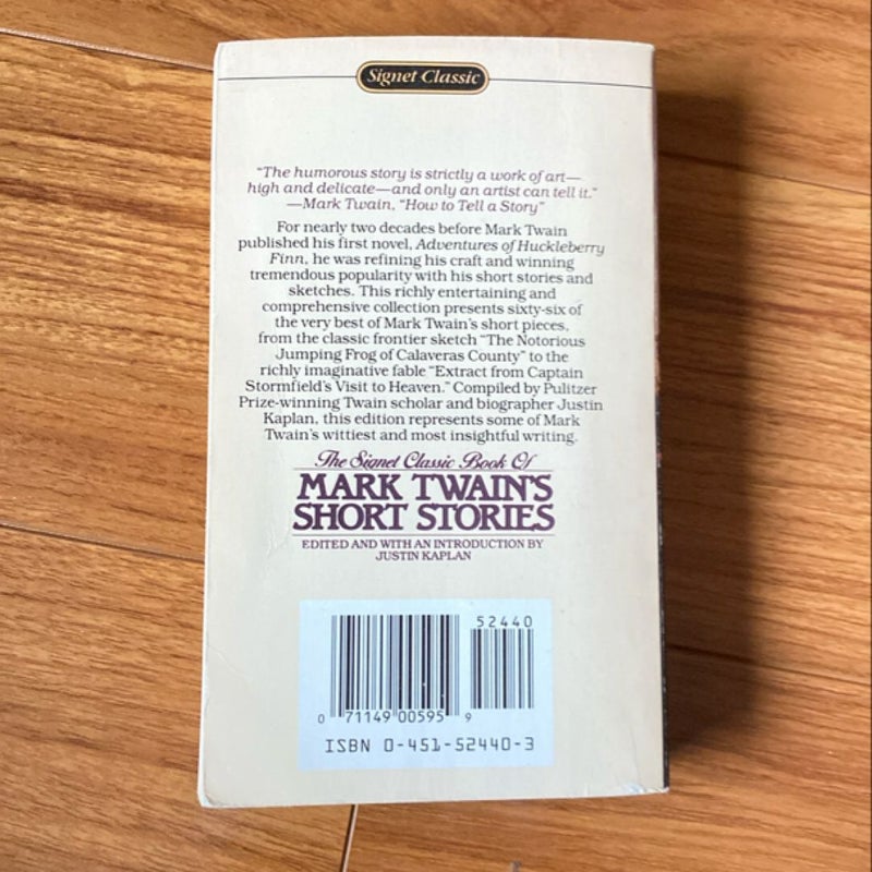 The Signet Classic Book of Mark Twain's Short Stories