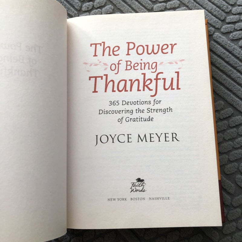 The Power of Being Thankful