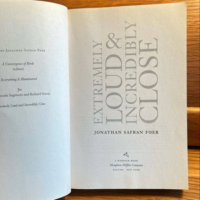 Signed— Extremely Loud and Incredibly Close