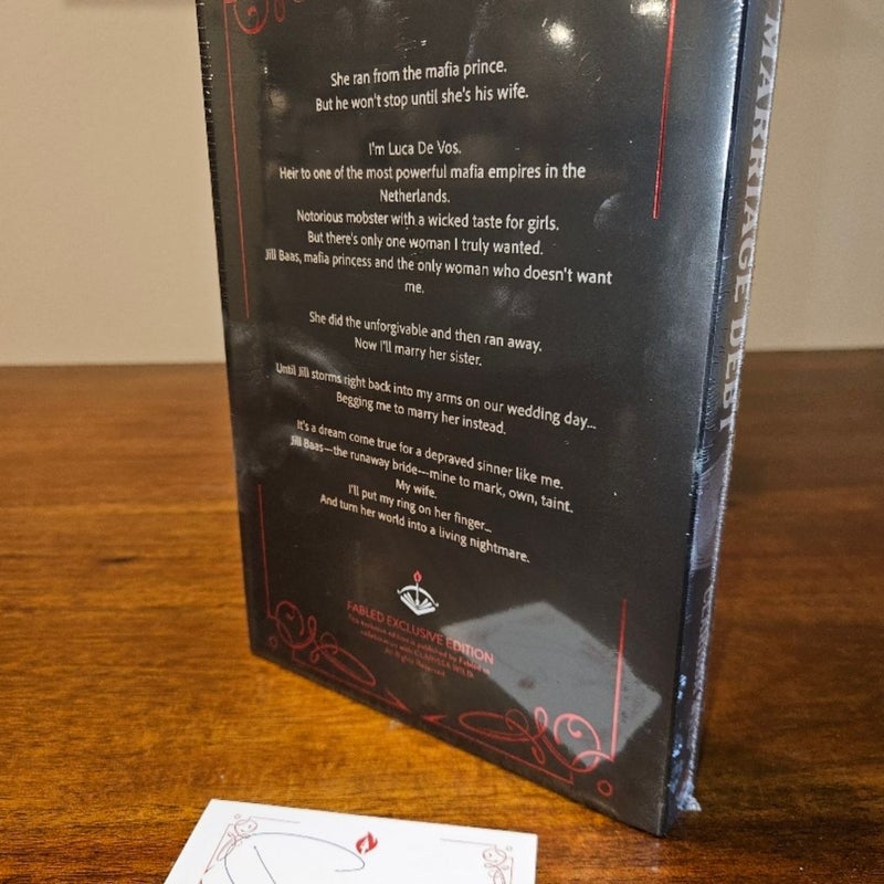 Fabled Co The Marriage Debt  *SIGNED BOOKPLATE*