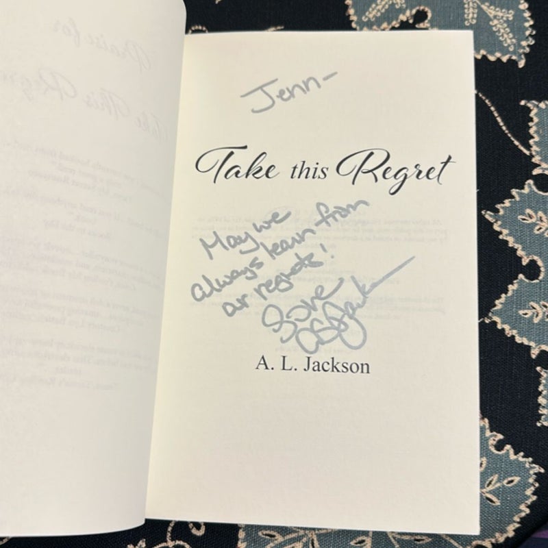 Take This Regret (Signed)