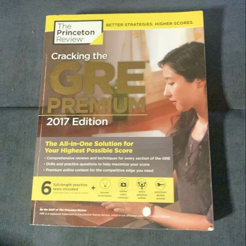 Cracking the GRE Premium Edition with 6 Practice Tests 2017