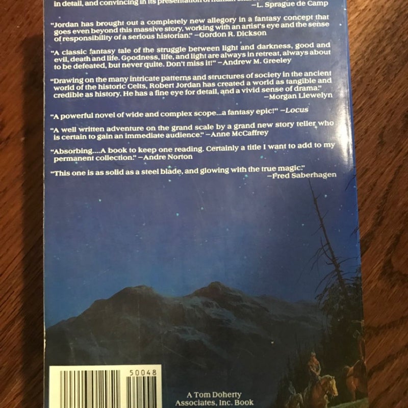 The Eye Of The World, Trade Paperback, 1st Edition / 1st Print 1990, Epic Fantasy *bookplate detached* (Wheel Of Time #1)