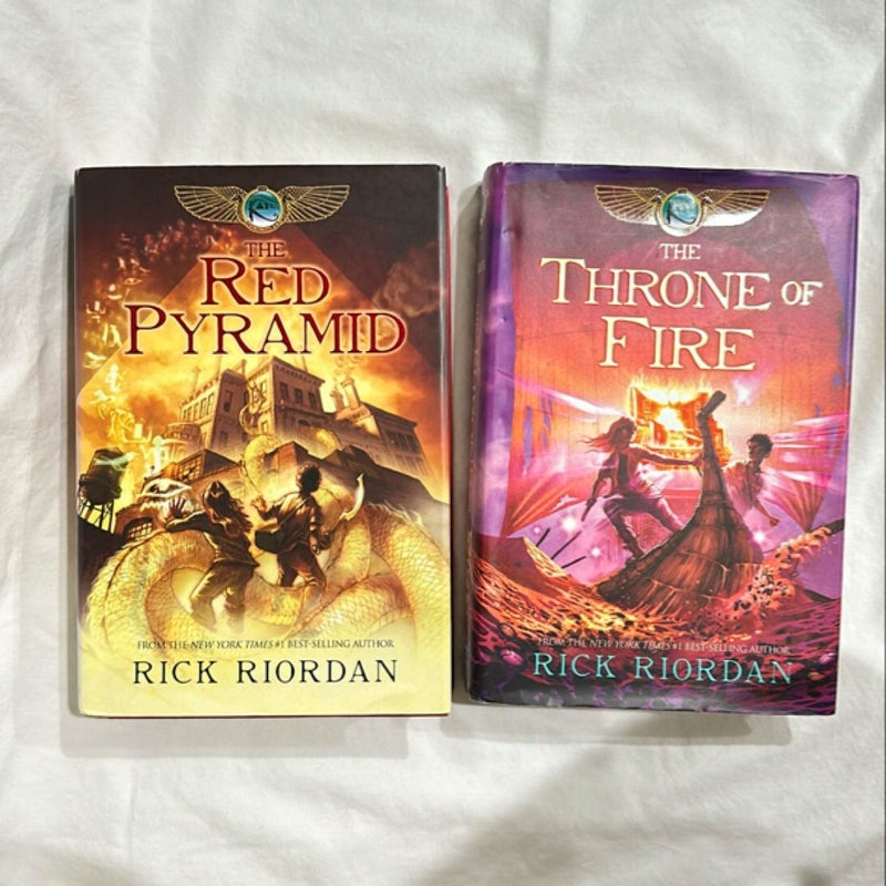 The Red Pyramid & The Throne of Fire BUNDLE! (Kane Chronicles Book 1 & 2)